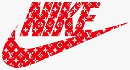 Red LV NIKE DTF