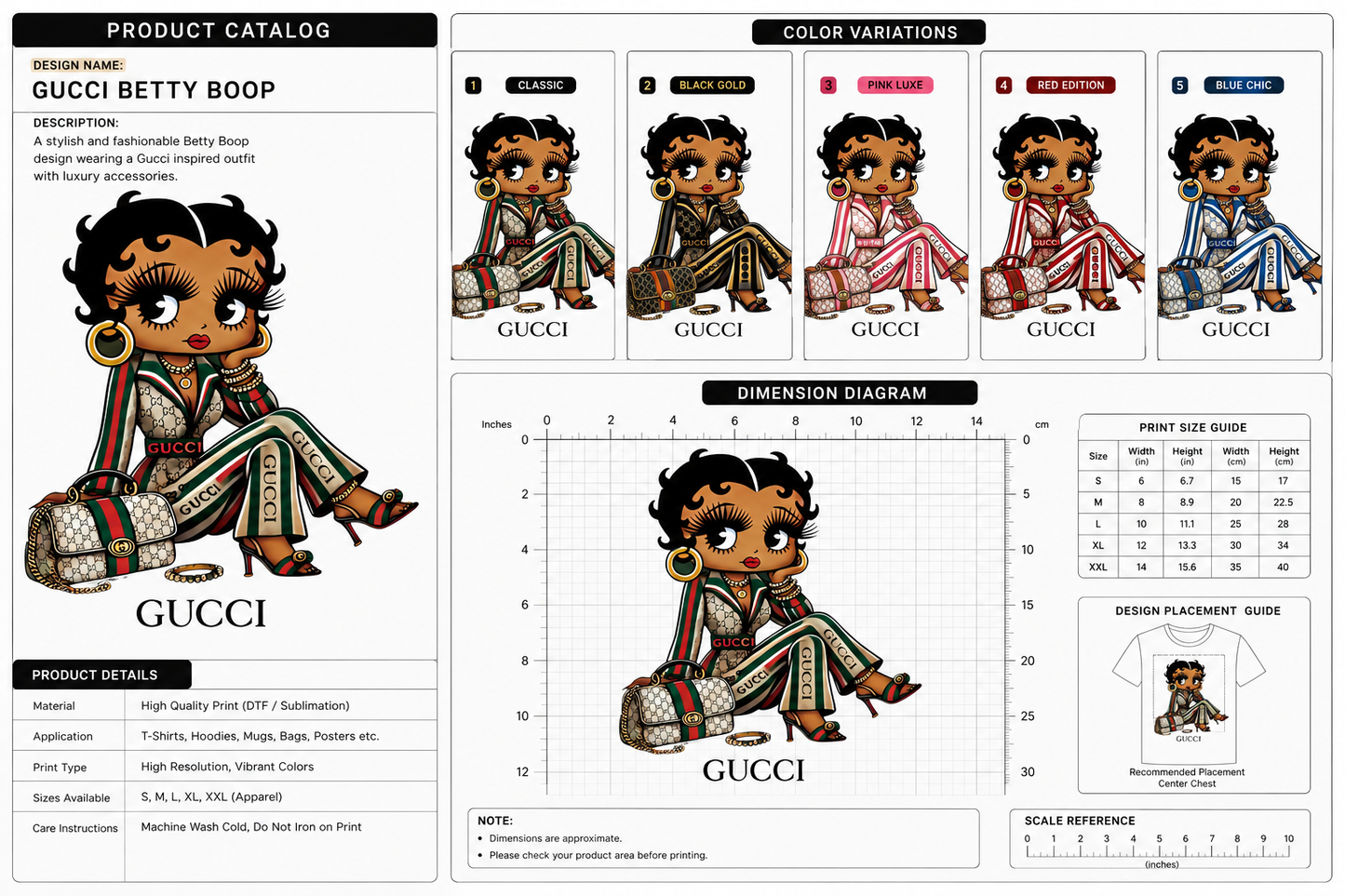 Gucci Betty Boop merch catalog