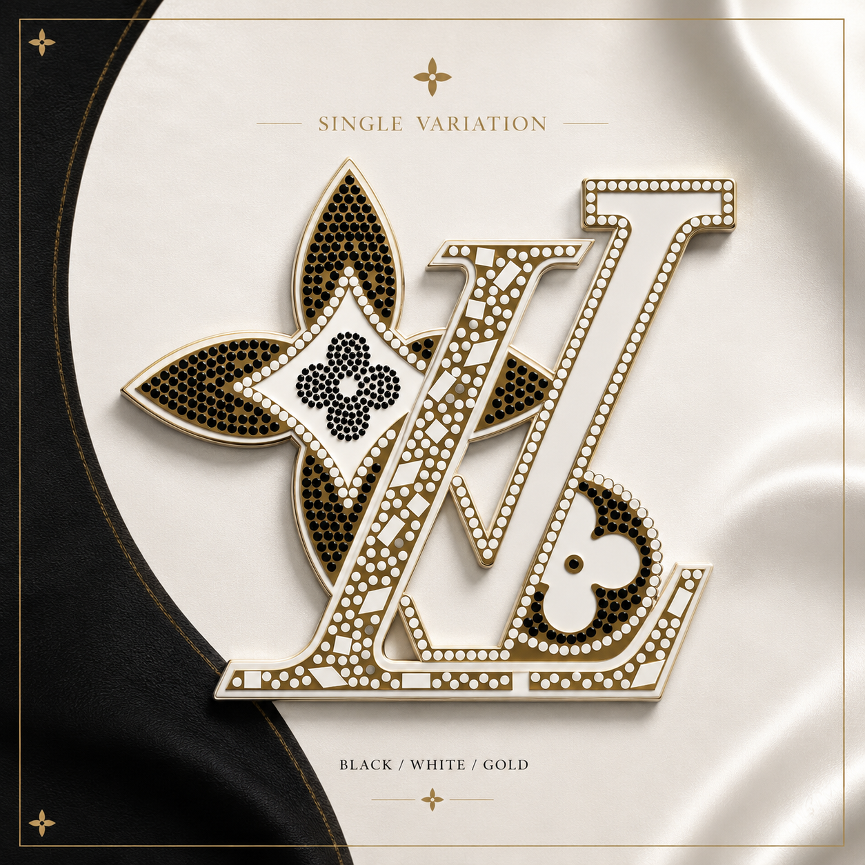 Luxury monogram emblem design