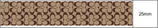 Coach Brown ribbon