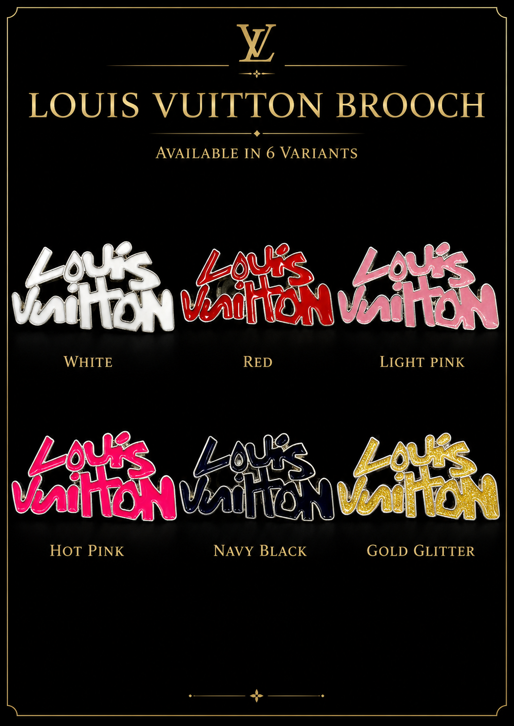 Louis Vuitton pin catalog design