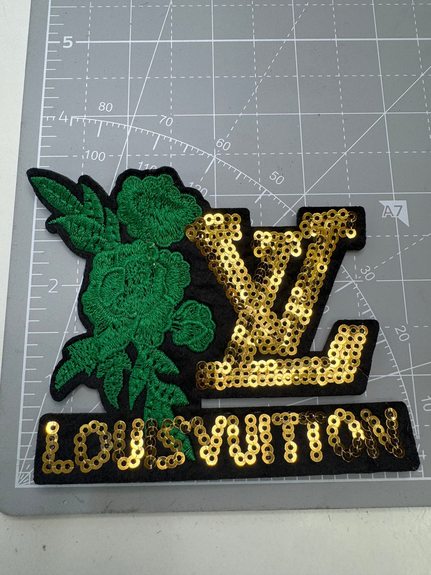 Bling Designer w/ flowers patches