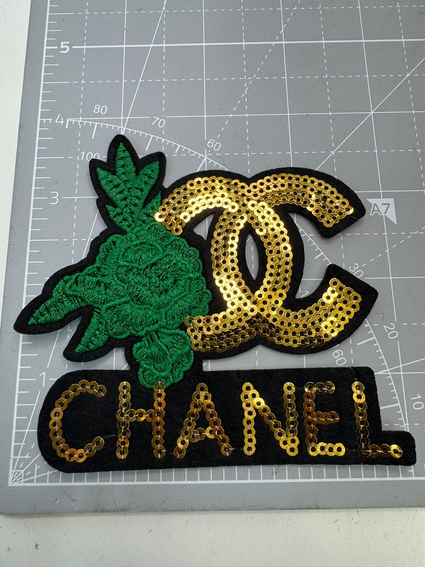 Bling Designer w/ flowers patches
