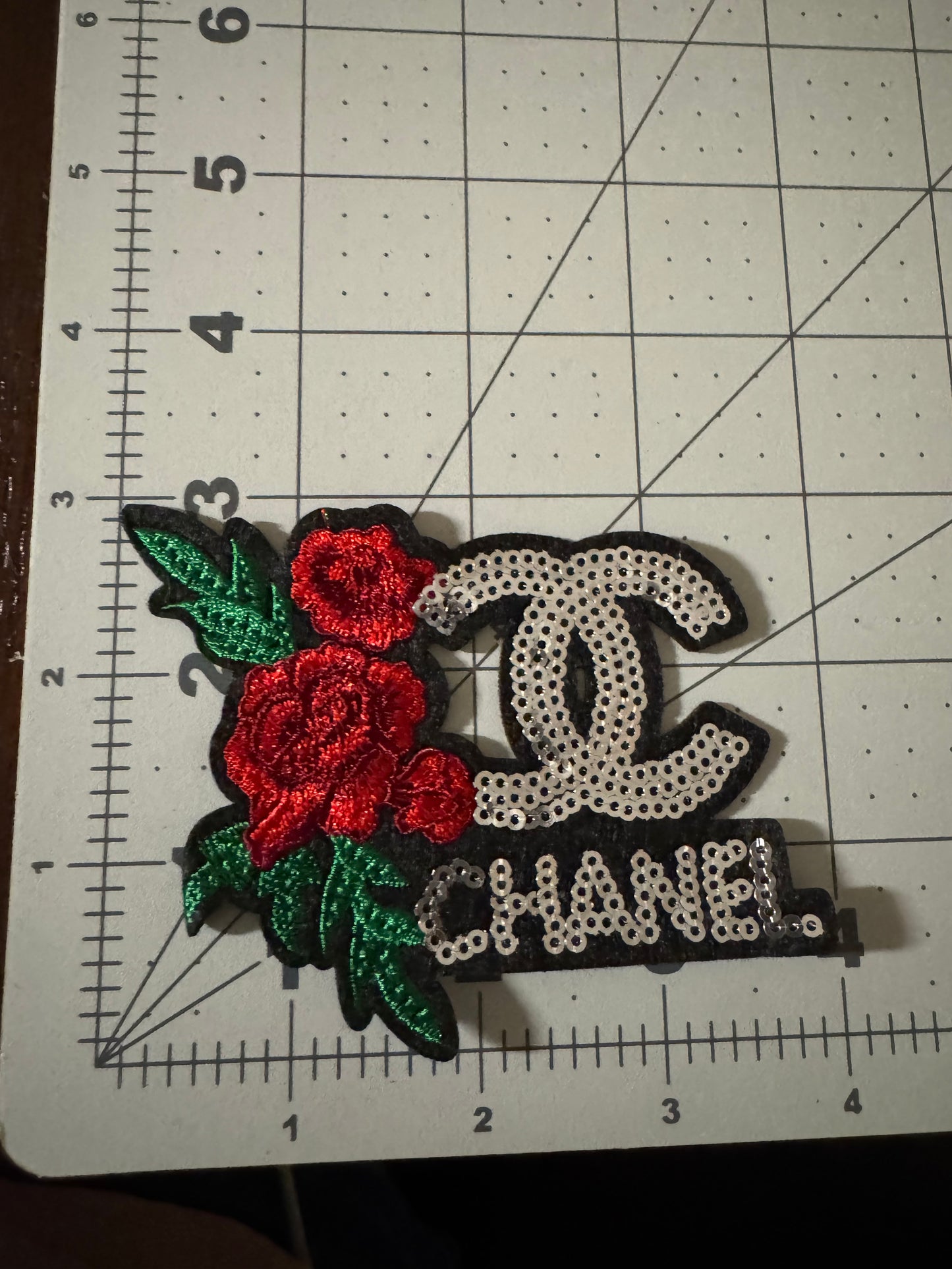 Designer Patches W/ flower