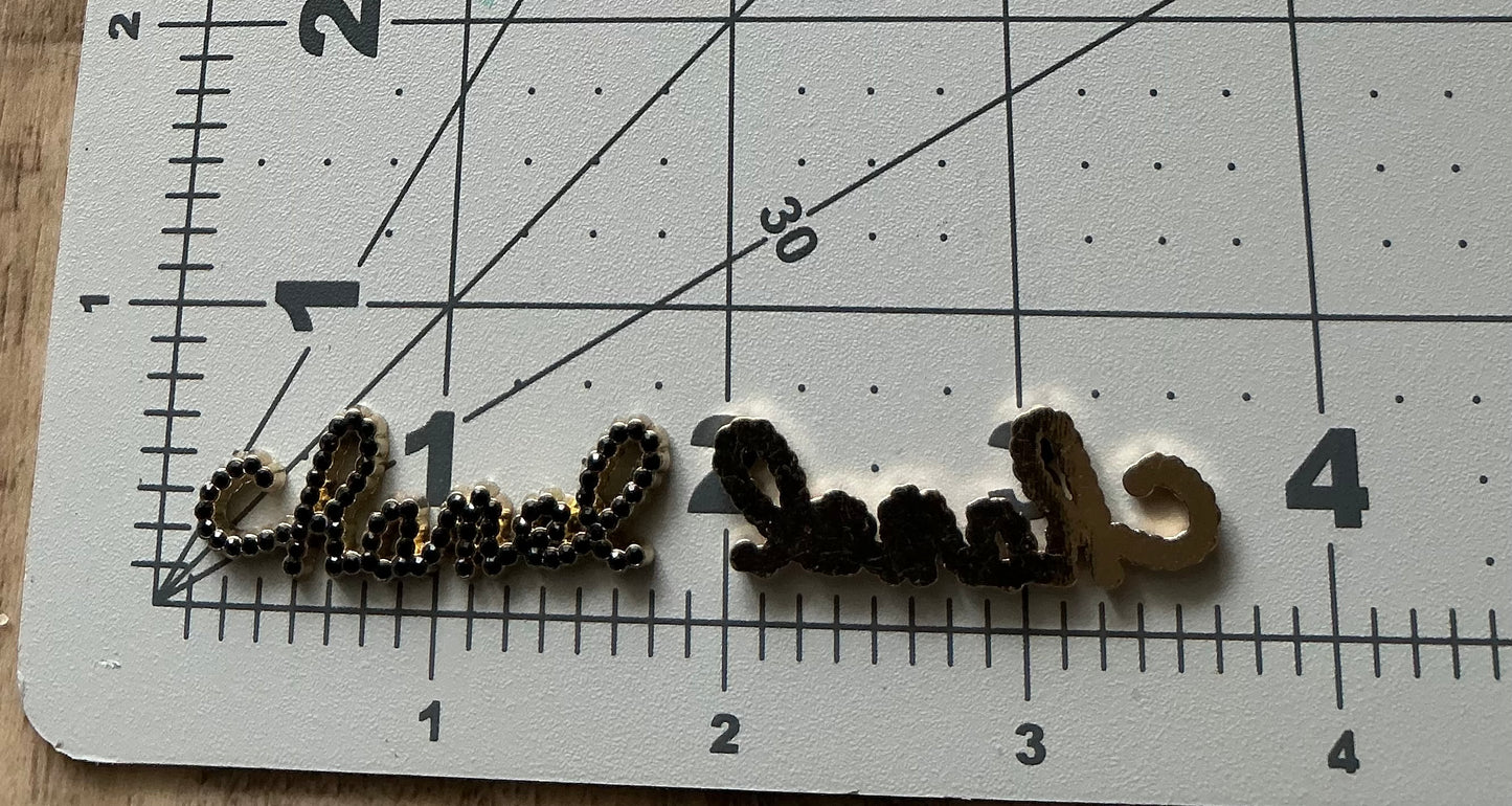 CHAN-EL FLAT BACK Charms