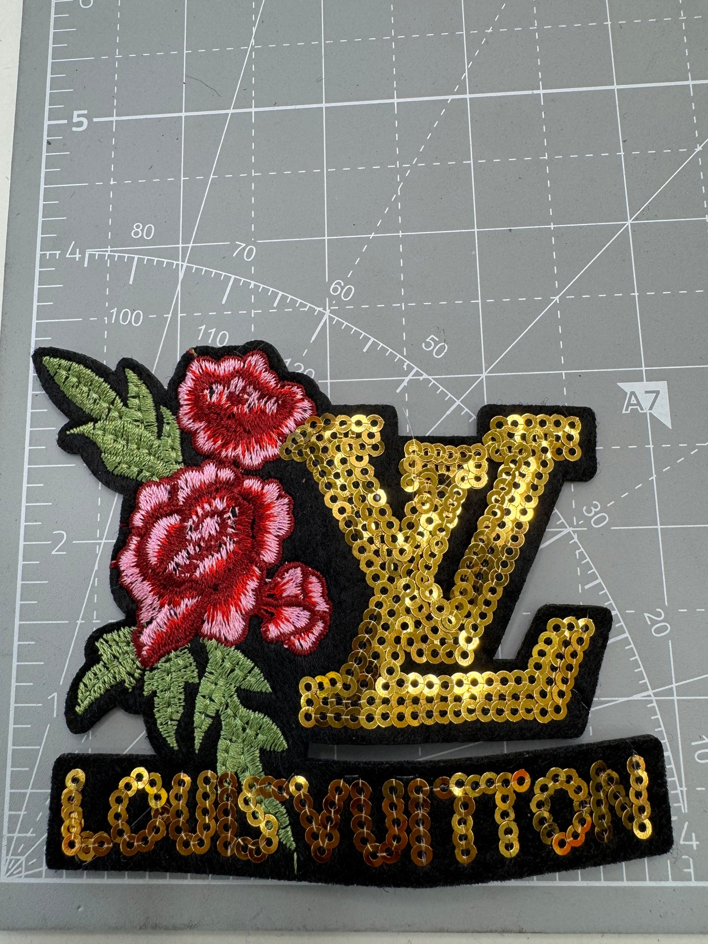 Bling Designer w/ flowers patches