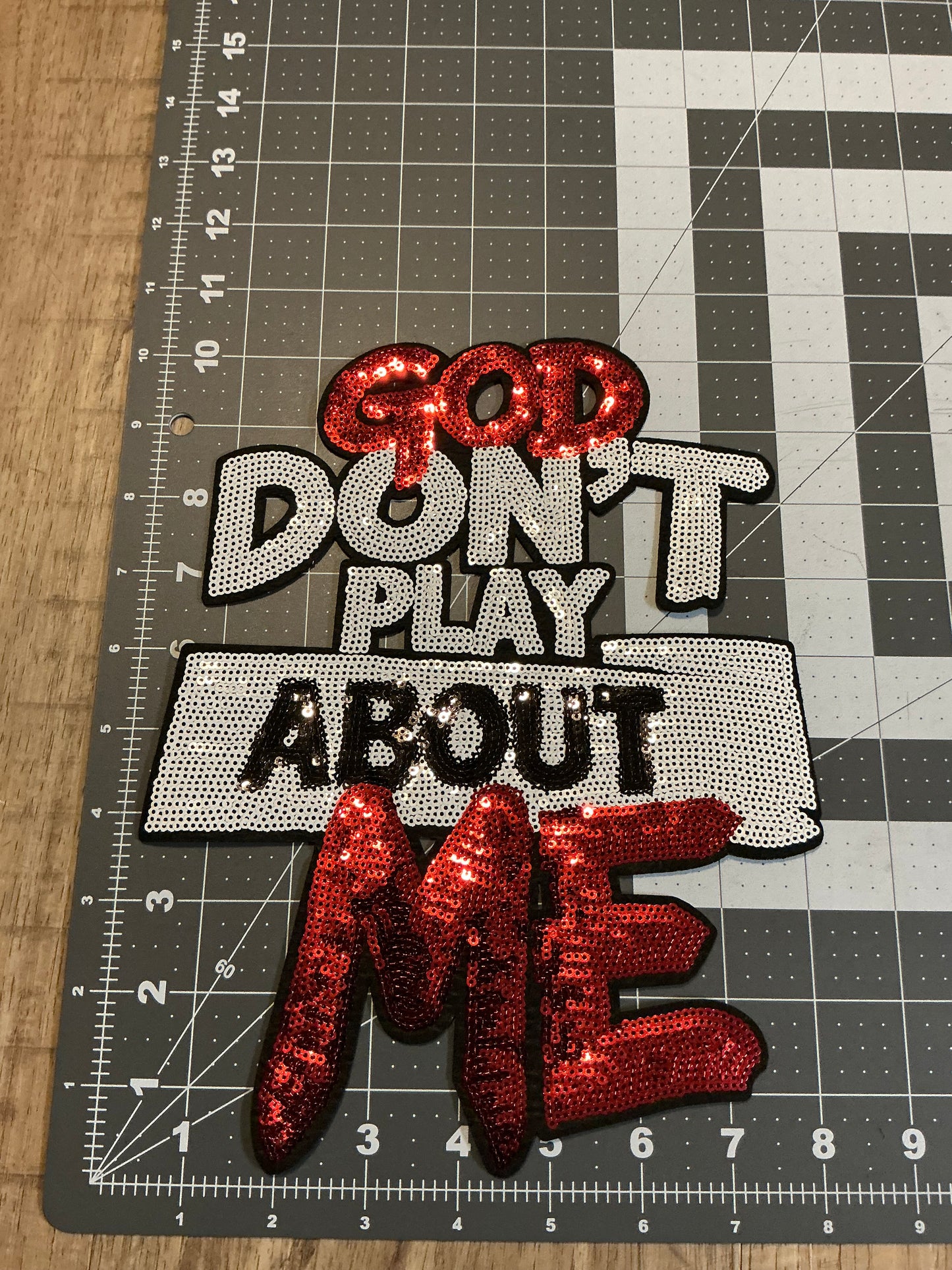 God don’t play about me patches