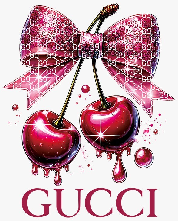 Designer Cherries DTF Transfer (Direct-to-Film)