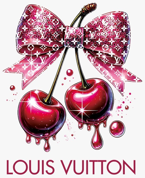 Designer Cherries DTF Transfer (Direct-to-Film)