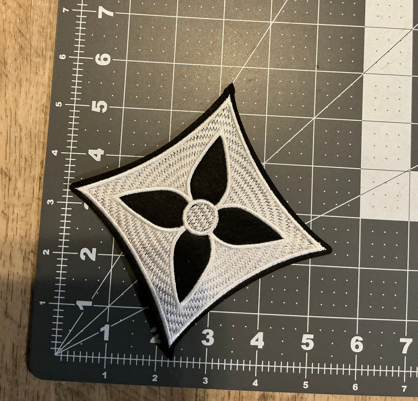 Black & White LV flower patch