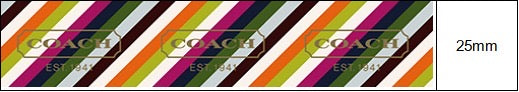 Multicolor coach ribbon