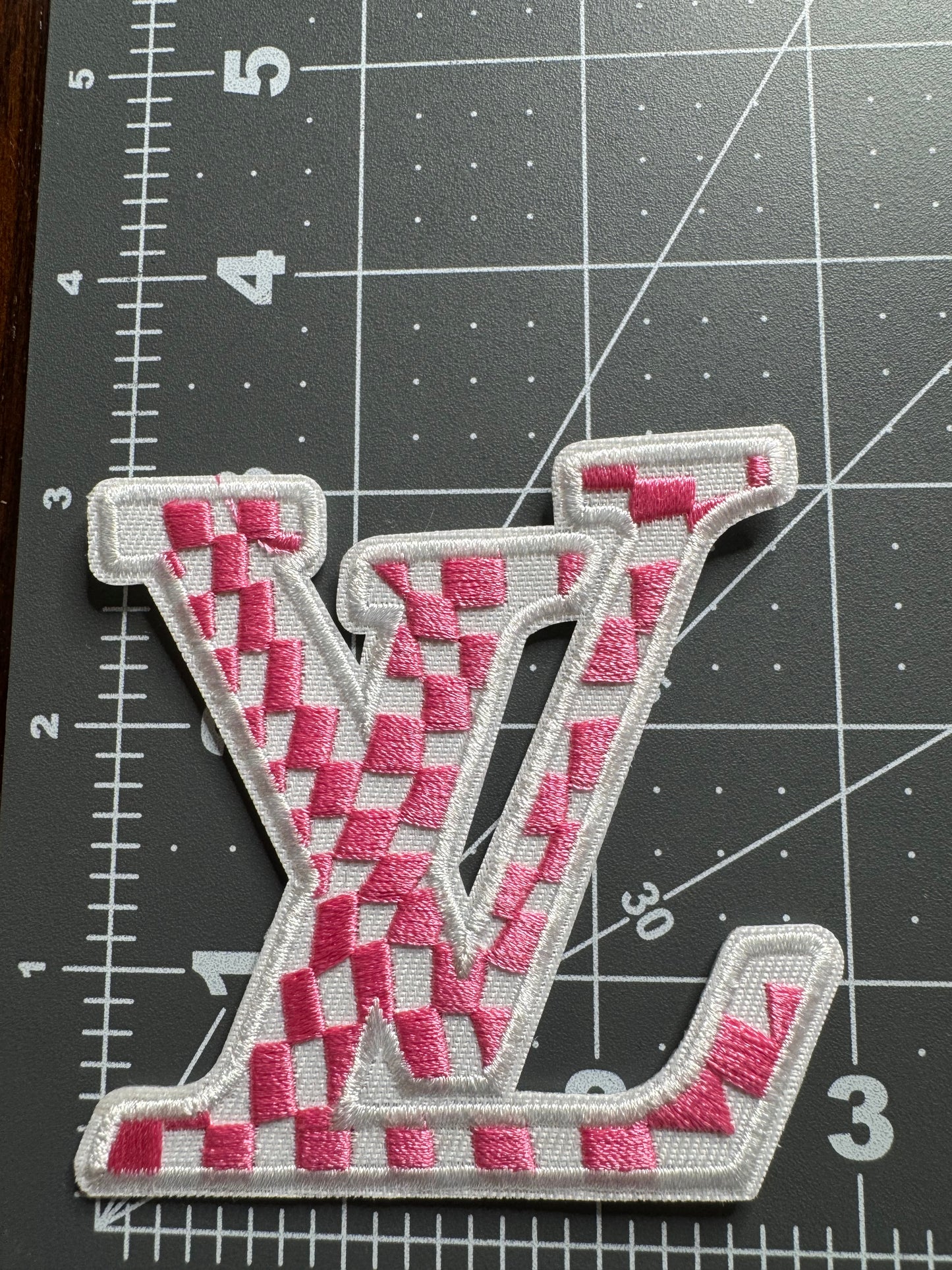 Light Pink checkerboard  patch￼