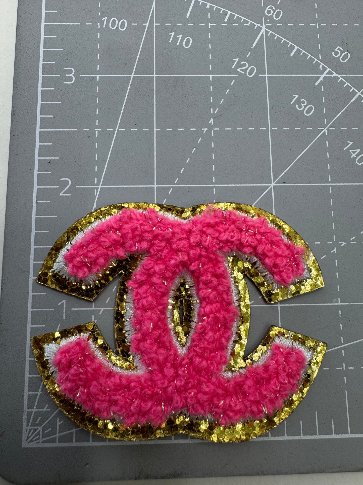 Hot pink & Gold Patch