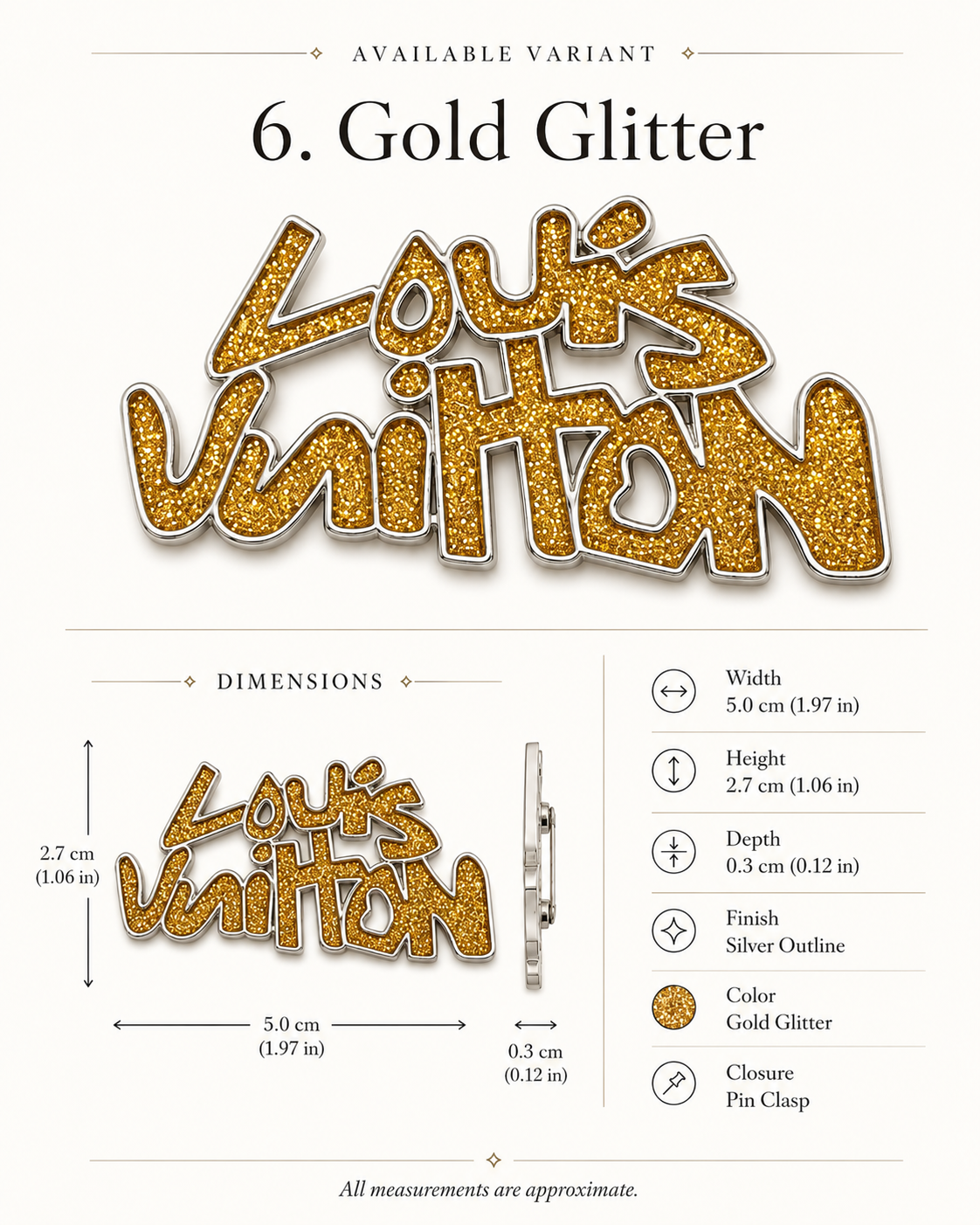 Louis Vuitton pin catalog design
