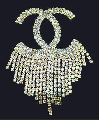 Chanel tassel brooch with Silver and Gold