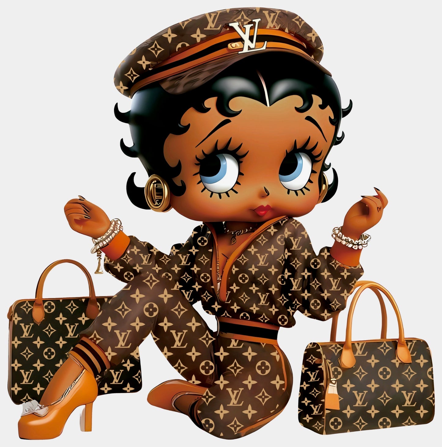 Luxury fashion character product catalog