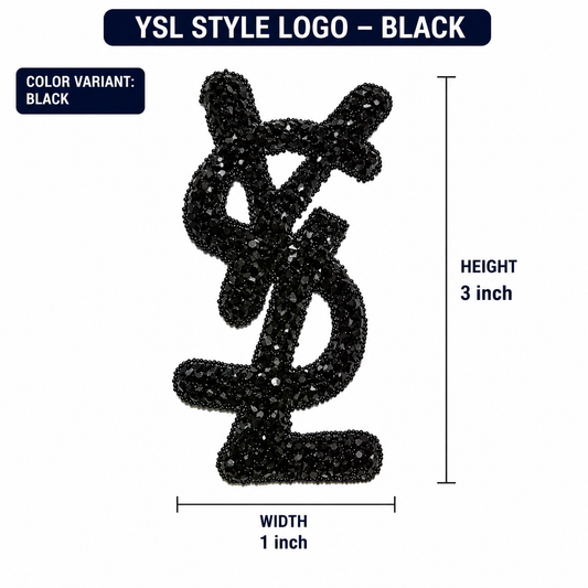 Black YSL patch