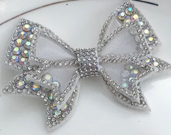 Rhinestone Bow Patches For Shoes Clothes Hats Bags etc...