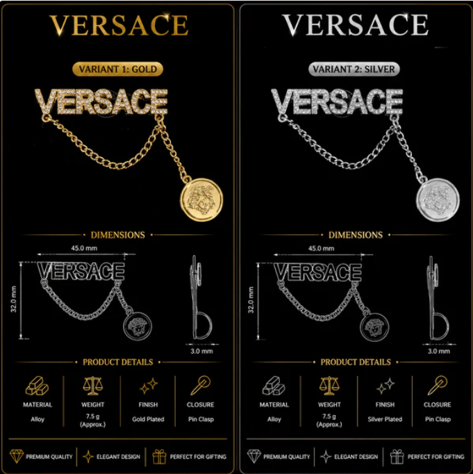Versace available in 2 variant