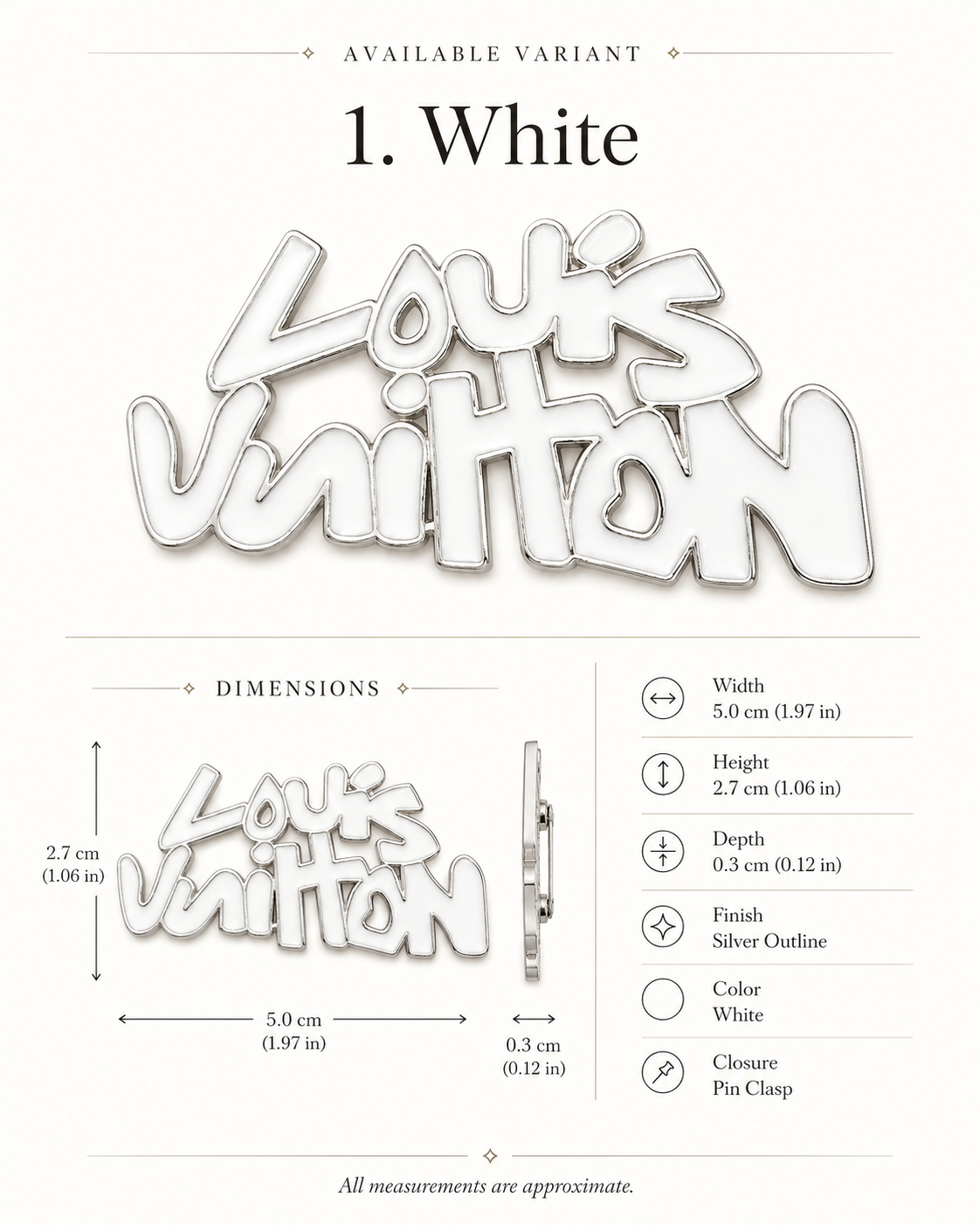 Louis Vuitton pin catalog design