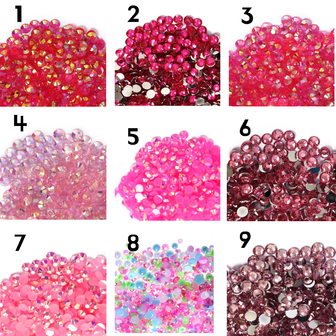 JELLY AB FLATBACK RHINESTONES RESIN RHINESTONE FLAT BACK  for Tumblers, Mugs, Bottles, Craft Decoration, Loose Bling Glitter Gem Stone